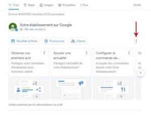 fiche établissement paramètres