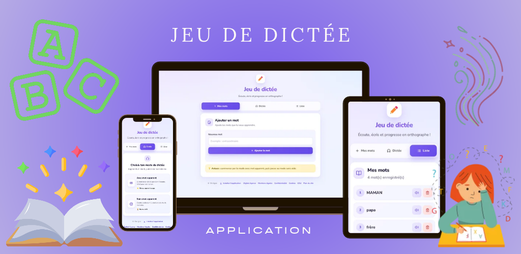 jeu de dictée